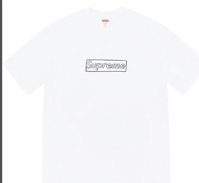 XL Chalk White Tee Logo 21SS S Black Short Bogo sleeved Chalk L KAWS T-shirt and M 1012